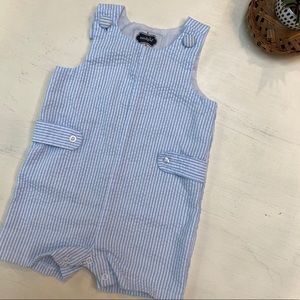 Mudpie vintage looking romper. Unisex 9-12 months